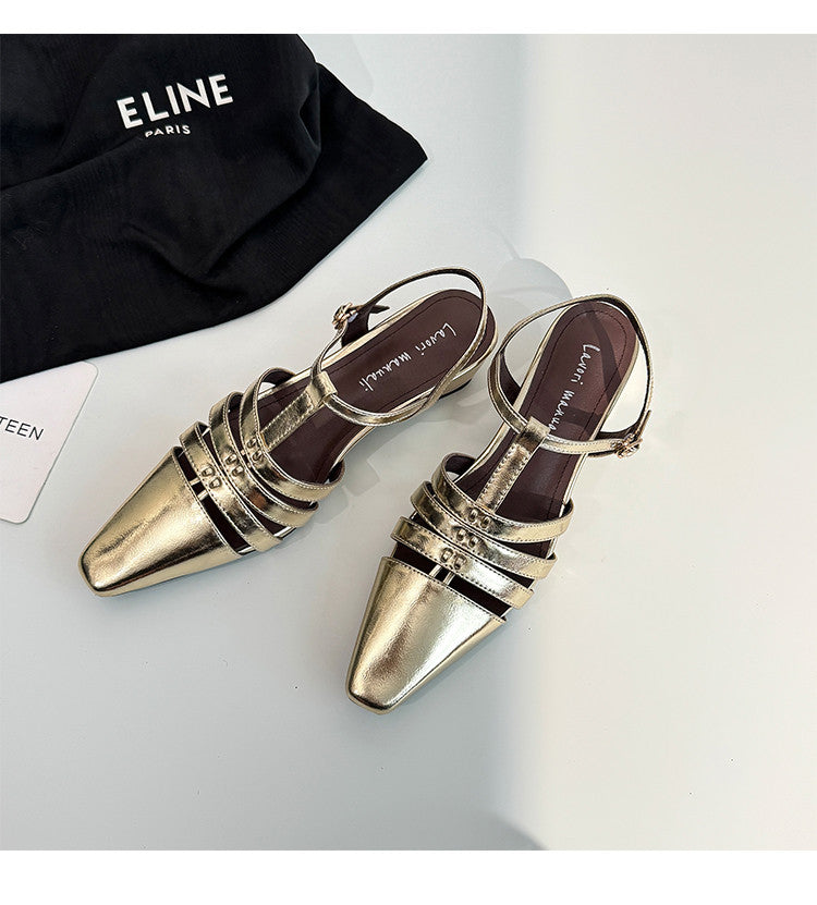 Karin Luna Classic Old Money Style Closed Toe Sandals
