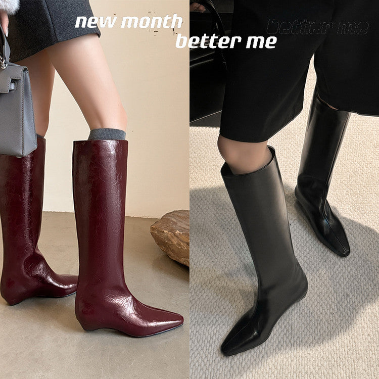 Karin Luna Retro Style  Flat Long Boots