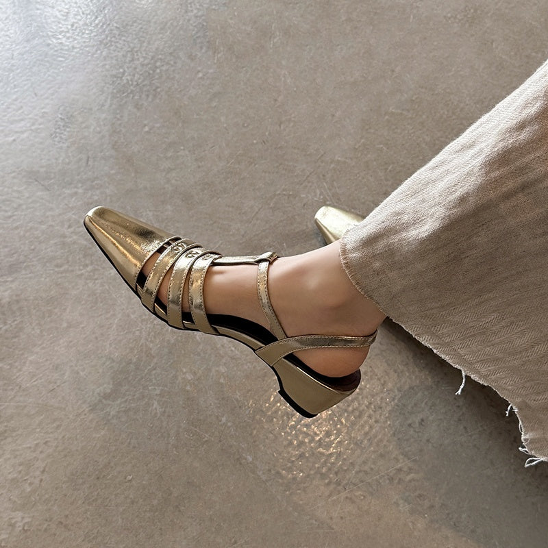 Karin Luna Classic Old Money Style Closed Toe Sandals