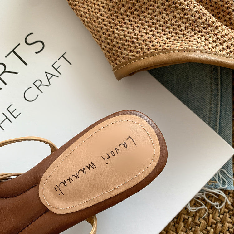 Karin Luna Handwoven Vacation Style~In stock Casual Versatile Sandals