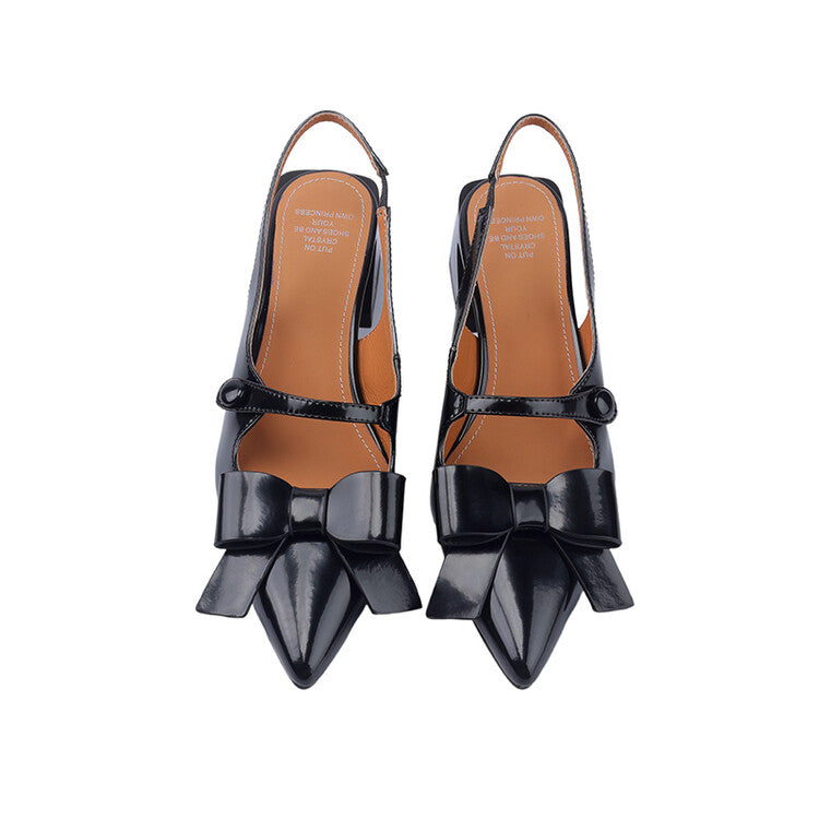 Karin Luna In Stock Spot Goods  Hot-Selling Closed-Toe Sandals  Full leather inside and out Sweet Bow