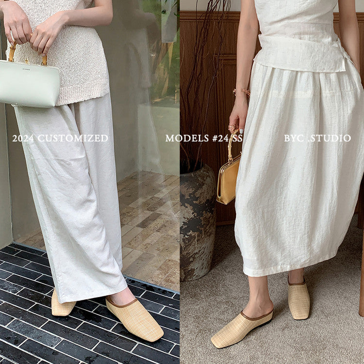 Karin Luna In Stock Spot Goods Baotou Vacation Style Height-Increasing Slippers