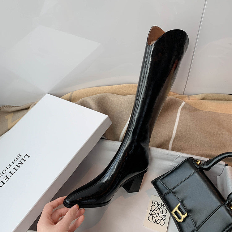 Karin Luna In Stock  Temperament Style v High Heel Long Boots