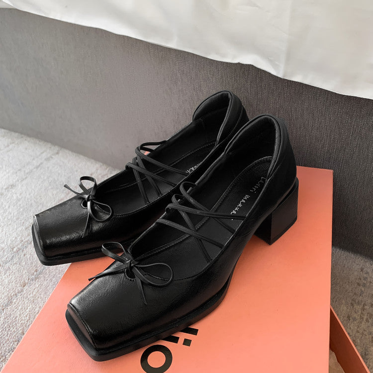 Karin Luna Hot Item Hot Item Xiaohongshu Hot Item  Comes with Bowknot Mary Jane Flats