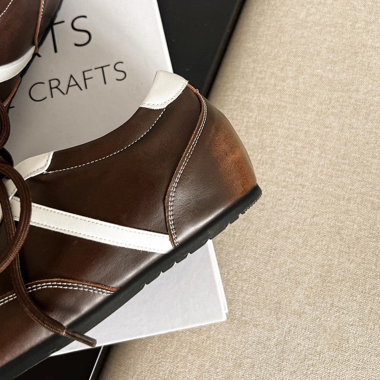 Karin Luna Casual Shoes Series~ Spot Goods Spot Goods Hot-selling Lace-up Hidden Heel Deep Mouth Single Shoes