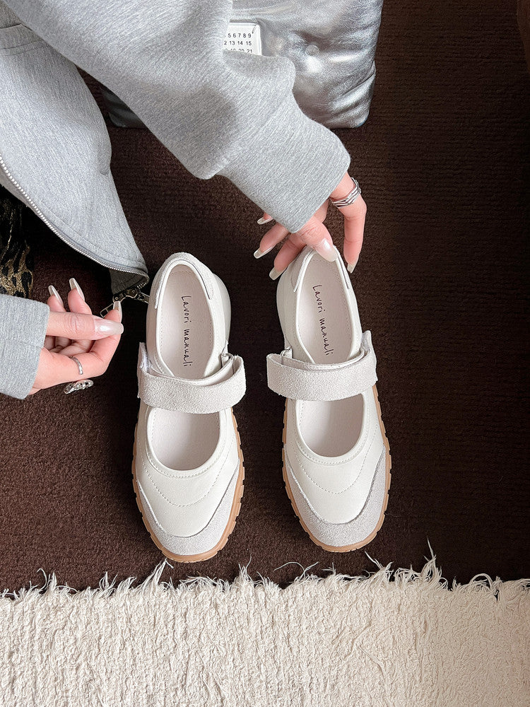 Karin Luna Casual Sports Bottom  Magic Tape Round Toe Casual Style Single Shoes