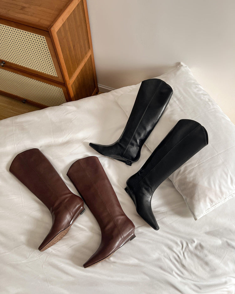 Karin Luna In Stock Spot Goods  Pointed Toe v Slimming Western Boots