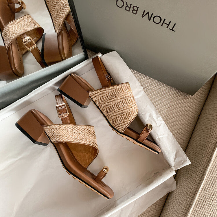 Karin Luna Hot Item Hot Item Spot Goods Featured Bestsellers Holiday Style Woven Sofa Sandals