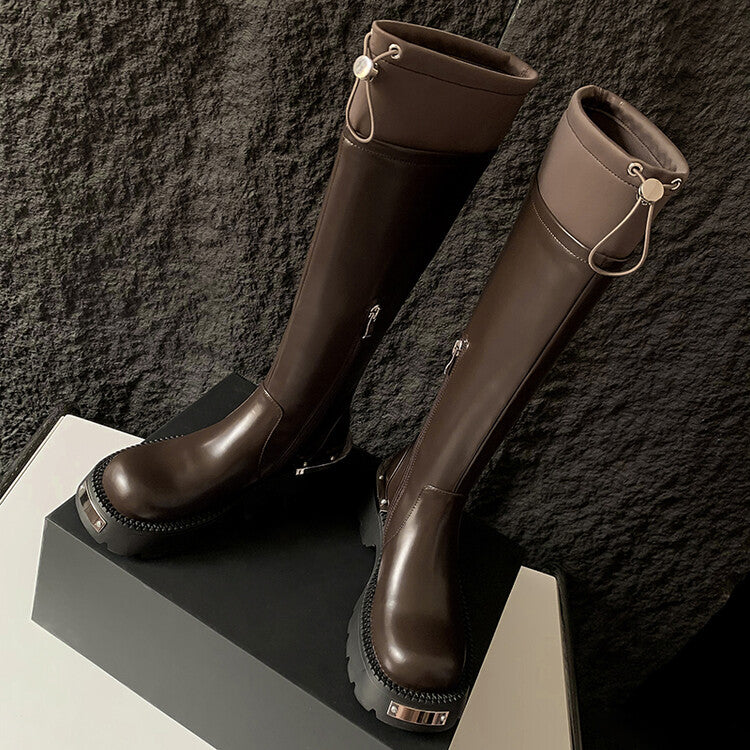 Karin Luna High Volume Bestseller  Comes with data plan included Front Metal Patch Drawstring design Full Cowhide Long Boots