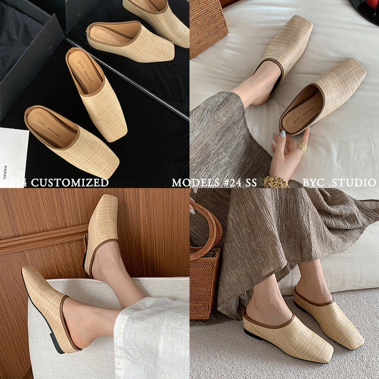Karin Luna In Stock Spot Goods Baotou Vacation Style Height-Increasing Slippers