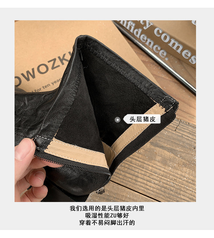 Karin Luna In Stock In Stock Slim Boots Series~Pointed Toe Rivet Slim Short Boots