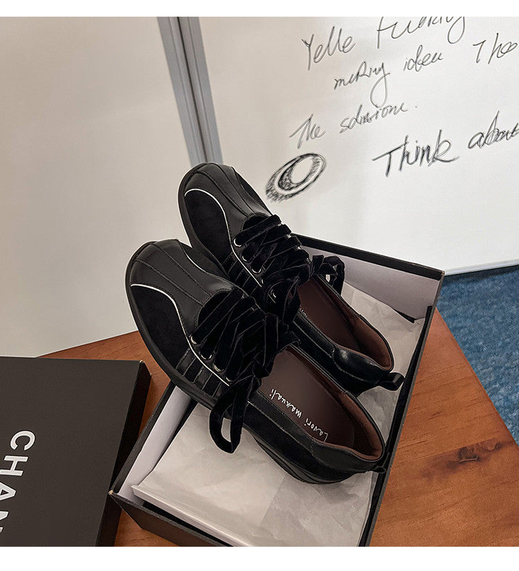 Karin Luna Casual Shoes Series~  In Stock Hot-Selling Versatile Lace-Up Casual Deep Mouth Flats