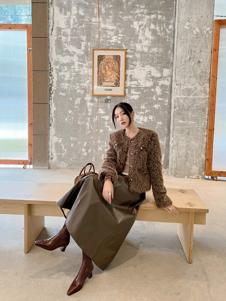 Karin Luna In Stock In Stock Slim Boots Series！Chunky Heel Ankle Boots