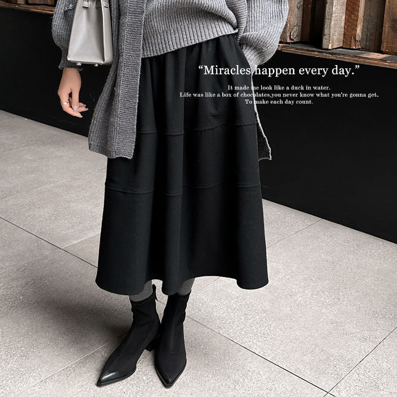 Karin Luna In Stock In Stock Elastic Slim Pointed Toe Chunky Heel Basic Ankle Boots