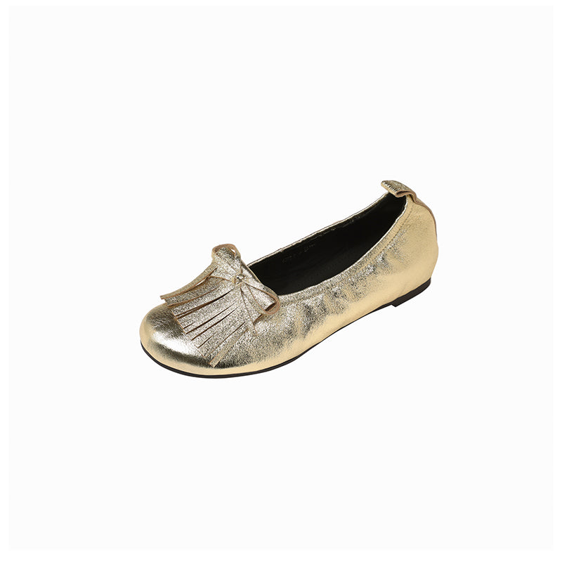 Karin Luna In Stock Spot Goods   Tassel Round Toe Hidden Wedge Mary Jane Shoes
