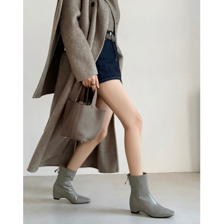 Karin Luna Basic Versatile  Square toe Hot-selling Short Boots