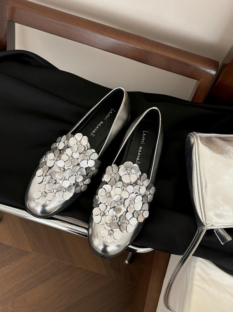 Karin Luna Casual Shoes Series~  Spot Goods In Stock Floral British Style Deep Mouth Single Shoes