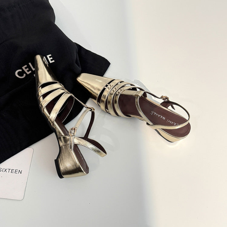 Karin Luna Classic Old Money Style Closed Toe Sandals