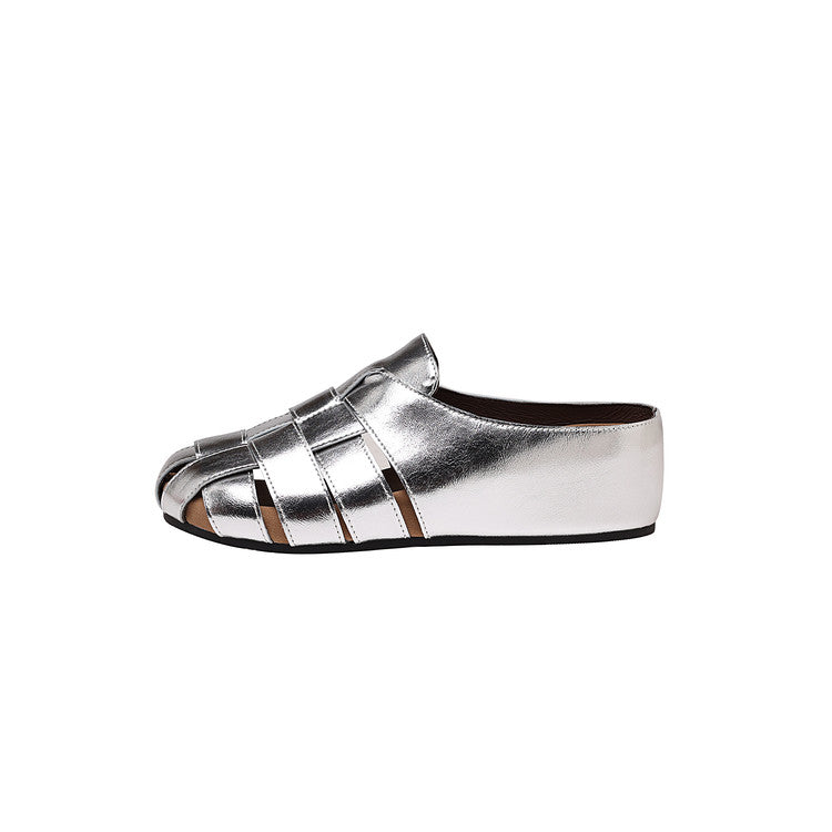 Karin Luna Full Layer Inside and Out~Basic Versatile Perforated Round Toe Birkenstock Slippers
