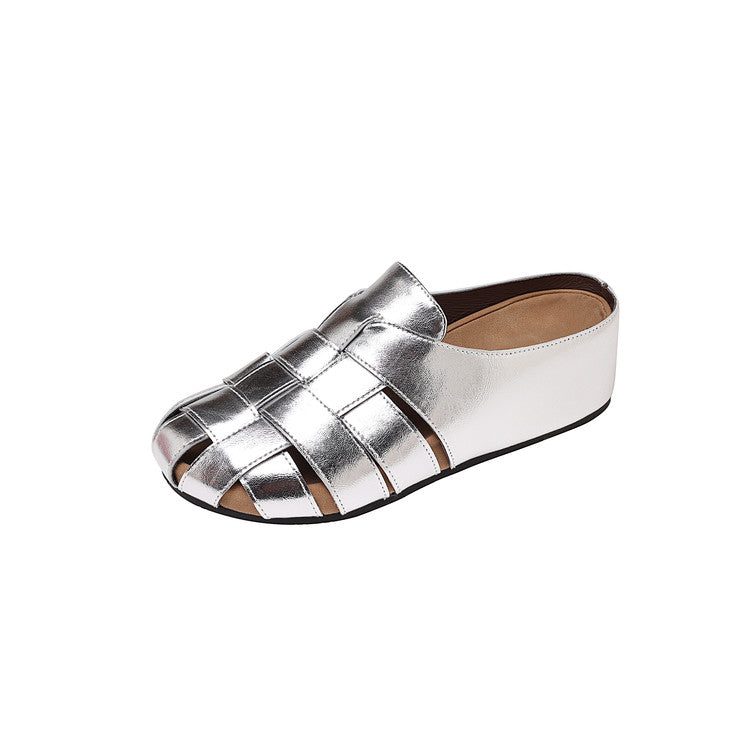 Karin Luna Full Layer Inside and Out~Basic Versatile Perforated Round Toe Birkenstock Slippers