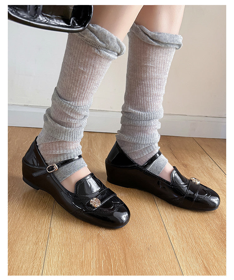 Karin Luna In Stock In Stock Vintage Mary Jane Series·Single Strap Flats