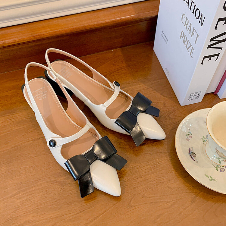 Karin Luna In Stock Spot Goods  Hot-Selling Closed-Toe Sandals  Full leather inside and out Sweet Bow