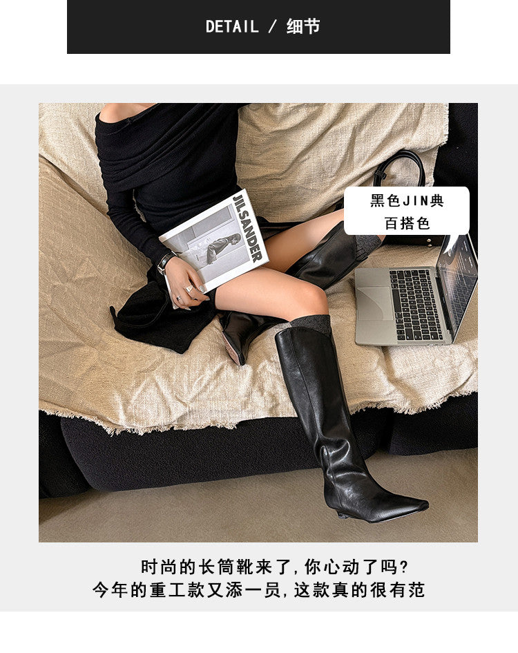 Karin Luna In Stock Spot Goods  Pointed Toe v Slimming Western Boots