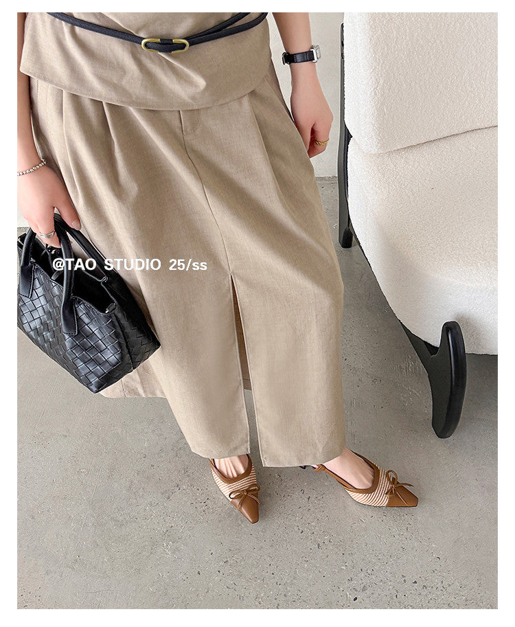 Karin Luna In Stock Spot Goods Braided Style Elegant Thin Heel Pointed Toe Closed-Toe Sandals