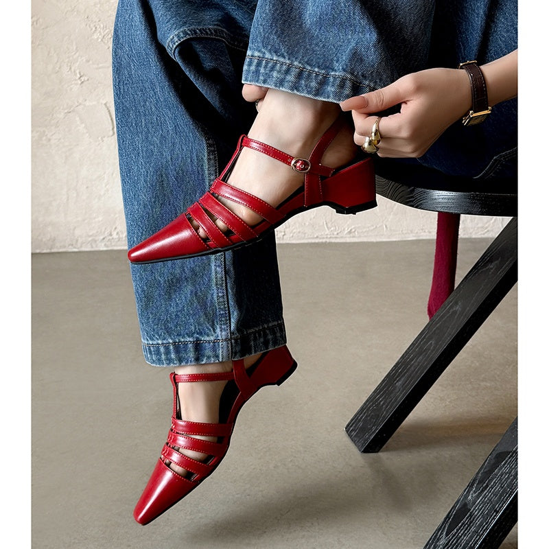 Karin Luna Classic Old Money Style Closed Toe Sandals