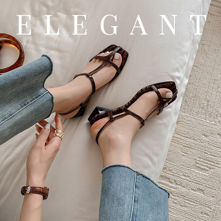 Karin Luna In Stock Spot Goods Vacation style t Strappy Open-Toe Flat Sandals