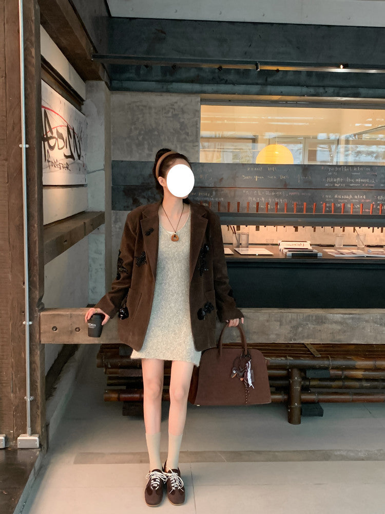 Karin Luna In Stock Spot Goods Casual Style Suede Lace-Up Height-Increasing Popular Single Shoes