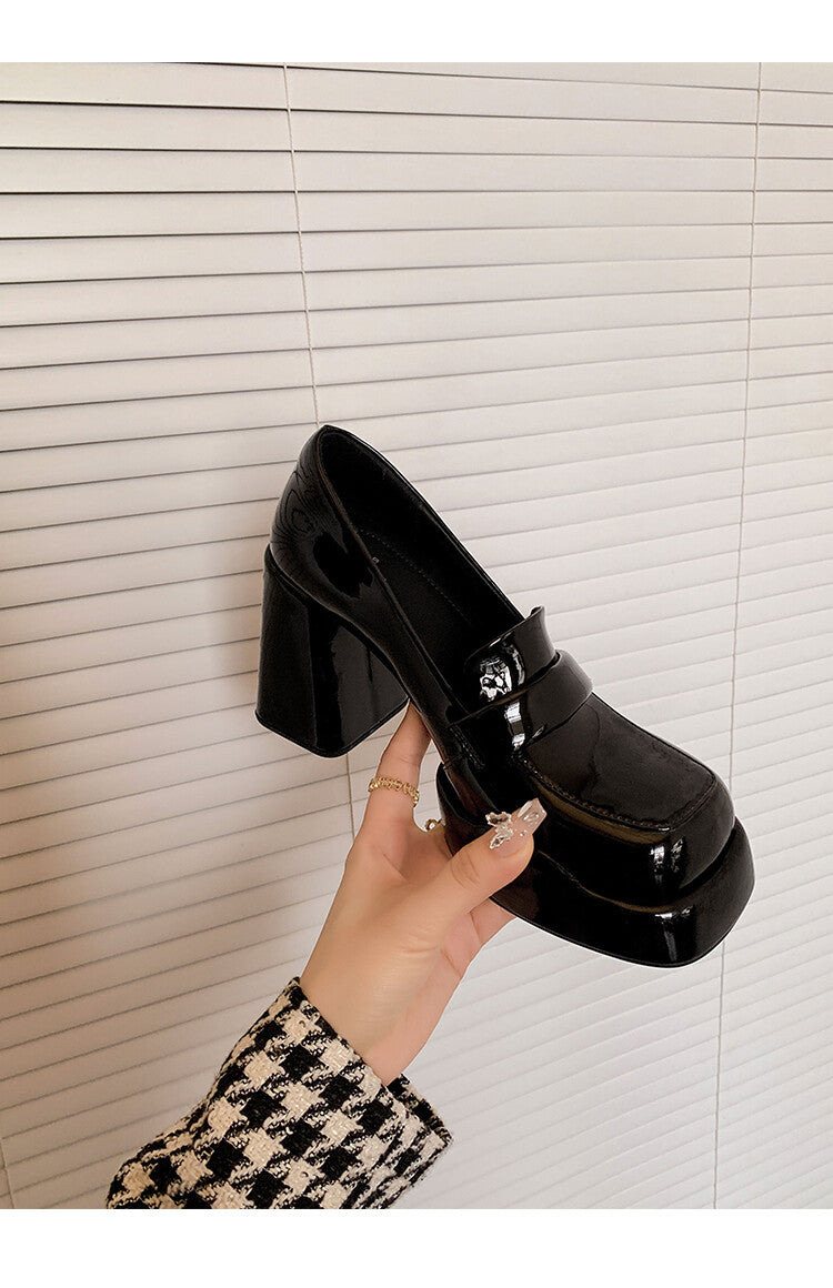 Karin Luna ck Popular Hot Girl Red high heels Full leather inside and out Cow Patent Leather Super High Heel
