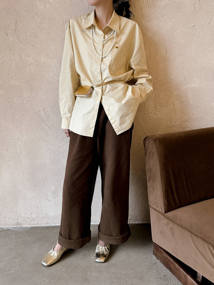 Karin Luna In Stock Spot Goods  Vintage Wrinkled One-Strap Granny Flats