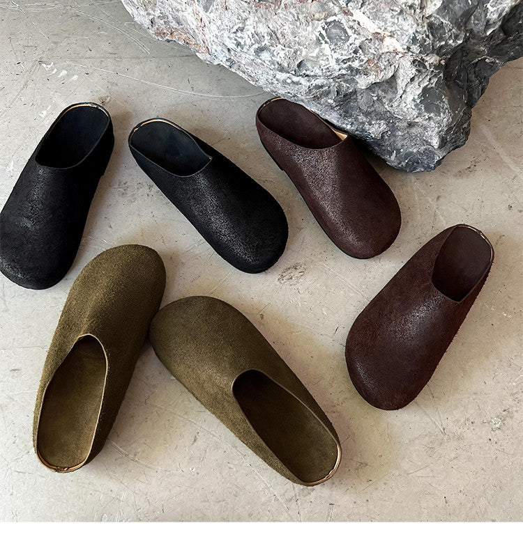 Karin Luna Full Layer Inside and Out~Spot Goods Spot Goods Basic Versatile Mules Slippers