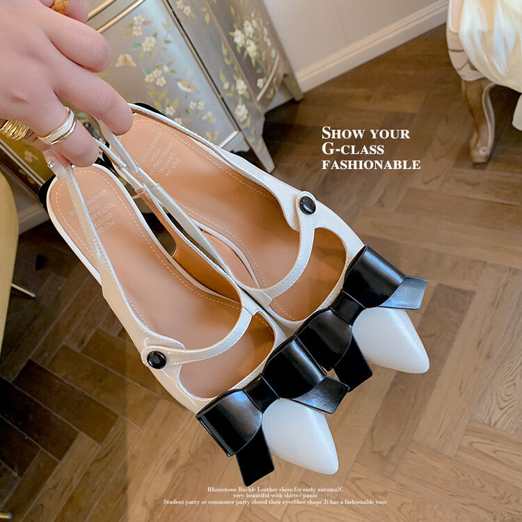 Karin Luna In Stock Spot Goods  Hot-Selling Closed-Toe Sandals  Full leather inside and out Sweet Bow