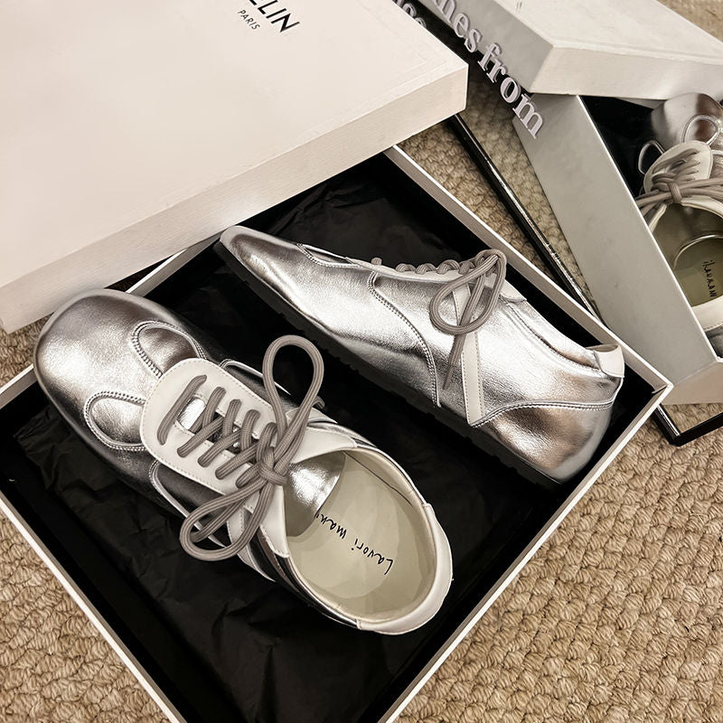 Karin Luna Casual Shoes Series~ Spot Goods Spot Goods Hot-selling Lace-up Hidden Heel Deep Mouth Single Shoes