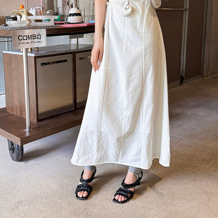 Karin Luna In Stock  Spot Goods  Unique Square-Toe Pleated Lace Sandals