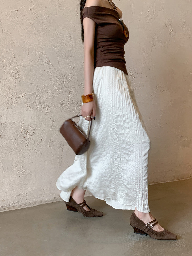 Karin Luna Full Leather Inside and Out Popular Element Amber Heel Elegant French Style Single Shoes