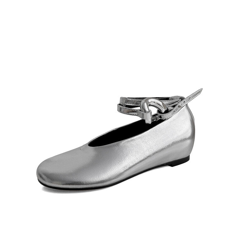 Karin Luna Big Hit Extremely purple~ Slimming V Detachable Two-Way Wear da Brand Height-Increasing Mary Jane Flats