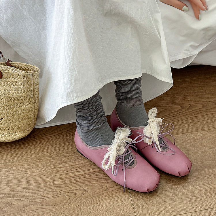 Karin Luna In Stock In Stock  Xiaohongshu Hot Sale Full Leather Round Toe Deep Mouth Single Shoes