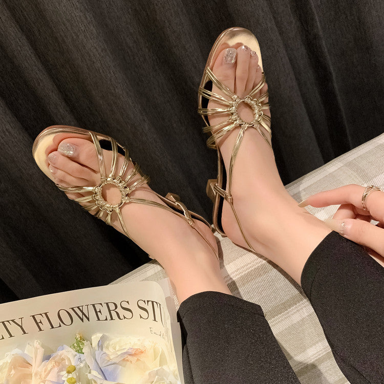Karin Luna In Stock In Stock  Always in stock Classic French Style Open Toe High Heel Sandals