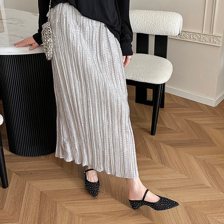 Karin Luna In Stock Spot Goods  Breathable Mesh Fabric Embellished Hand Drill Pointed Toe Slippers