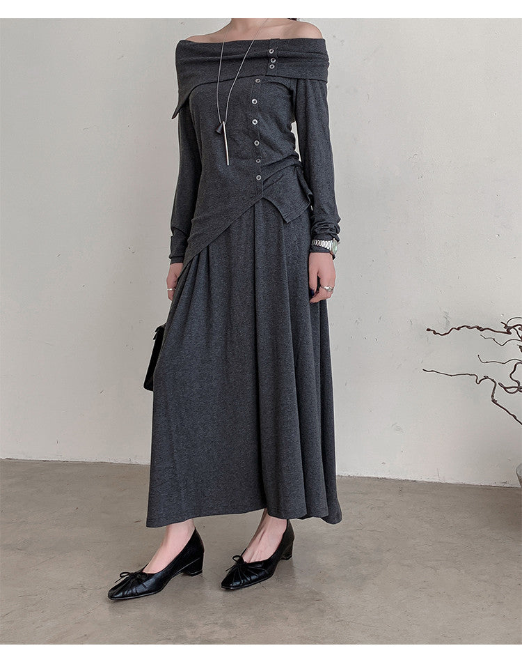 Karin Luna French Style Wrinkled Square Toe Height-Increasing Flats