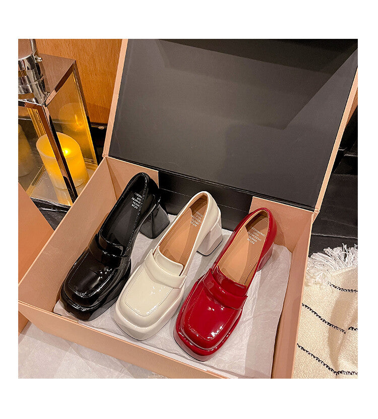 Karin Luna ck Popular Hot Girl Red high heels Full leather inside and out Cow Patent Leather Super High Heel