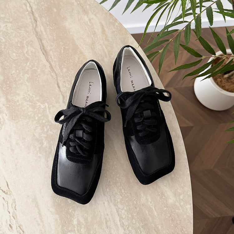 Karin Luna Casual Shoes Series~  In stock Lace-up Thick-soled Deep Mouth Single Shoes