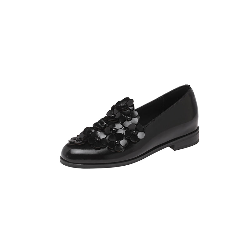 Karin Luna Casual Shoes Series~  Spot Goods In Stock Floral British Style Deep Mouth Single Shoes