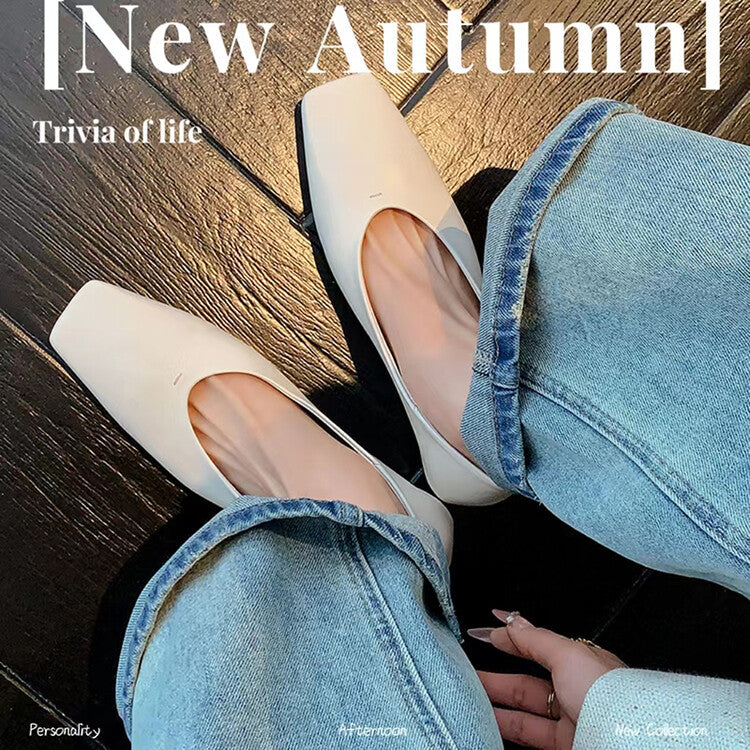 Karin Luna has prepared stock  Full leather inside and out  Top Layer Horse Oil Cowhide Shallow Mouth Nursing Mary Jane Shoes