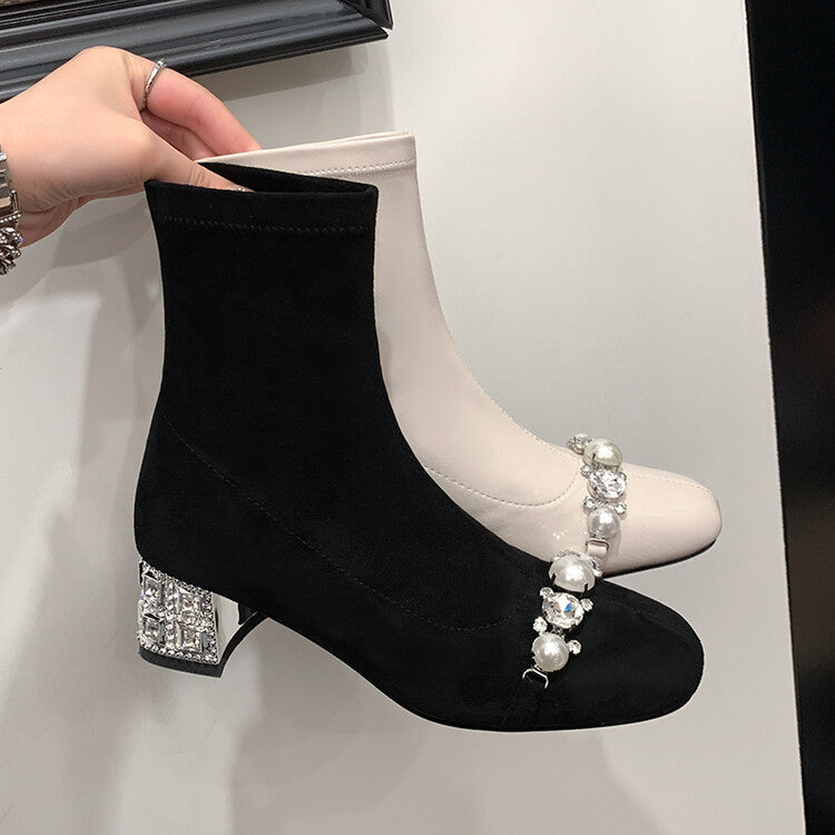Karin Luna Hot-Selling In Stock  Dynamic Rhinestone One-Strap Vintage Style  Slimming Leggings