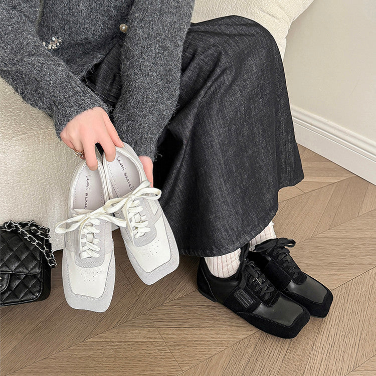 Karin Luna Casual Shoes Series~  In stock Lace-up Thick-soled Deep Mouth Single Shoes