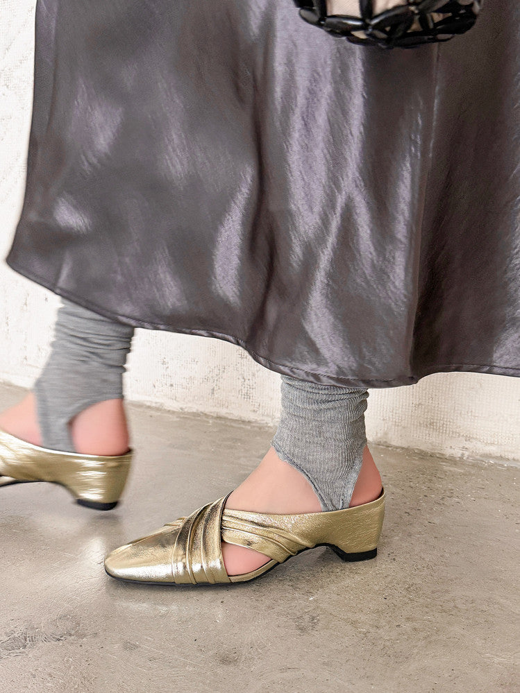 Karin Luna In Stock In Stock Basic Elegant Fairy Style Small Square Toe Sheepskin Slippers